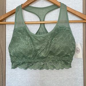 NWT SO Lace Bralette | Size Medium| Sage Green